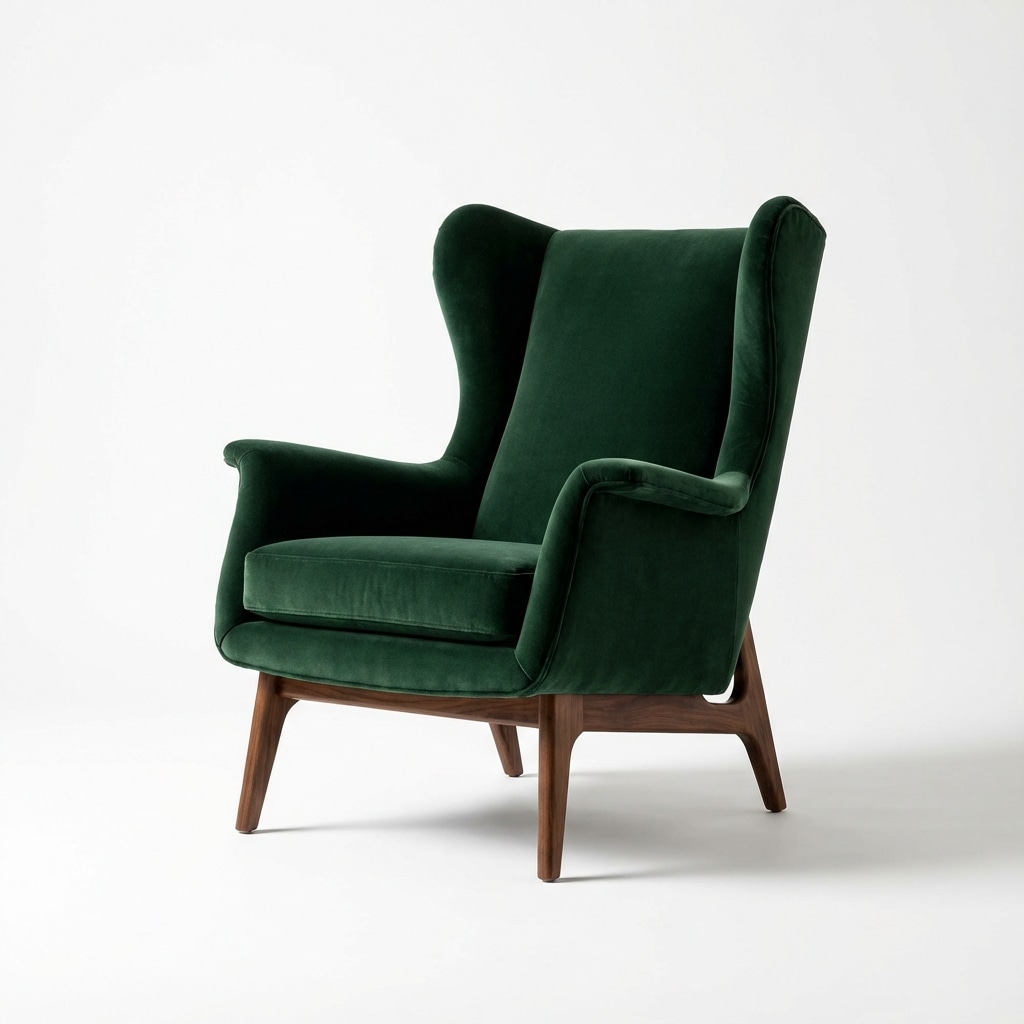 Artesano trabajando en un sillón clásico